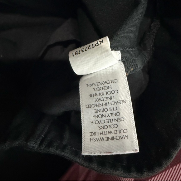 J. Jill Black Pintucked Ponte Slim-Leg Pants Pull On Stretch Large‎ Casual - Picture 6 of 10